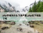 php市场为什么下滑严重,php走下坡路了吗